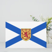 Flagge von Nova Scotia (kanadische Provinz) Briefpapier (Stehend Vorderseite)