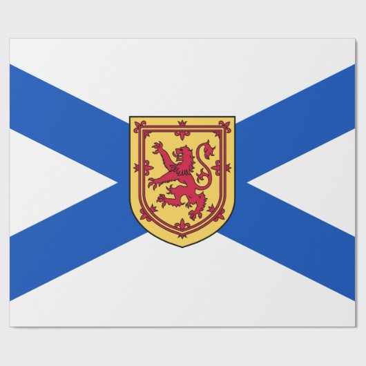 Flagge von Nova Scotia (kanadische Provinz) Geschenkpapier (Flach)
