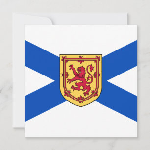 Flagge von Nova Scotia (kanadische Provinz) Karte