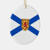 Flagge von Nova Scotia (kanadische Provinz) Keramik Ornament (Rechts)