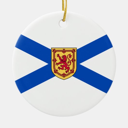 Flagge von Nova Scotia (kanadische Provinz) Keramik Ornament (Vorne)