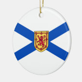 Flagge von Nova Scotia (kanadische Provinz) Keramik Ornament (Links)