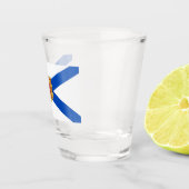 Flagge von Nova Scotia (kanadische Provinz) Schnapsglas (Rechts)