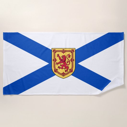Flagge von Nova Scotia (kanadische Provinz) Strandtuch (Vorderseite)