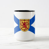 Flagge von Nova Scotia (kanadische Provinz) Zweifarbige Tasse (Mittel)
