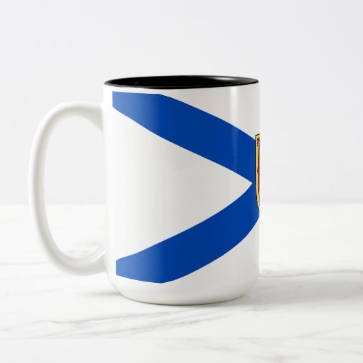 Flagge von Nova Scotia (kanadische Provinz) Zweifarbige Tasse (Links)