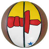 Flagge von Nunavut, Kanada Basketball (Vertikal)