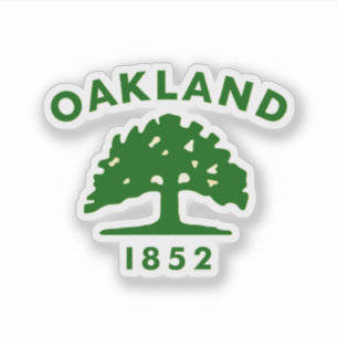 Flagge von Oakland, Kalifornien Aufkleber
