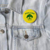 Flagge von Oakland, Kalifornien Button (Beispiel)