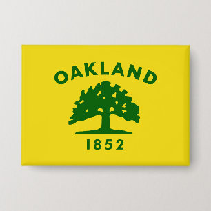 Flagge von Oakland, Kalifornien Button