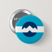 Flagge von Ogden, Utah Button (Vorne & Hinten)