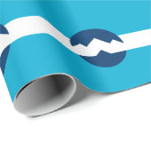 Flagge von Ogden, Utah Geschenkpapier (Rolleneckpunkt)