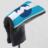 Flagge von Ogden, Utah Golf Headcover (3/4 Vorderseite)