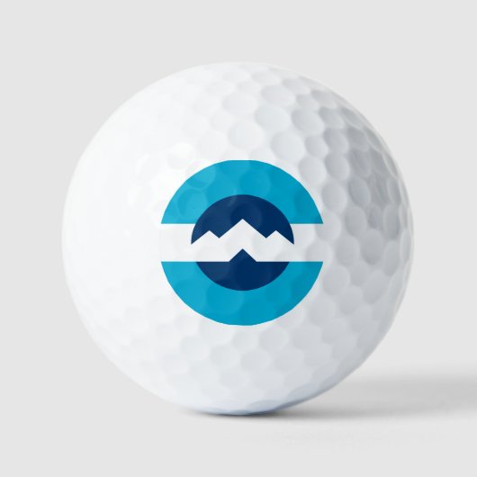 Flagge von Ogden, Utah Golfball (Vorderseite)