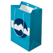 Flagge von Ogden, Utah Mittlere Geschenktüte (Vorderseite Schrägansicht)