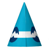 Flagge von Ogden, Utah Partyhütchen (Rückseite)