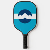 Flagge von Ogden, Utah Pickleball Schläger (Vorderseite)