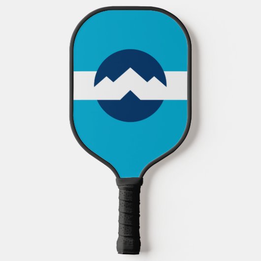 Flagge von Ogden, Utah Pickleball Schläger (Rückseite)