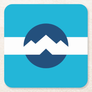 Flagge von Ogden, Utah Rechteckiger Pappuntersetzer