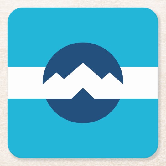 Flagge von Ogden, Utah Rechteckiger Pappuntersetzer (Vorderseite)