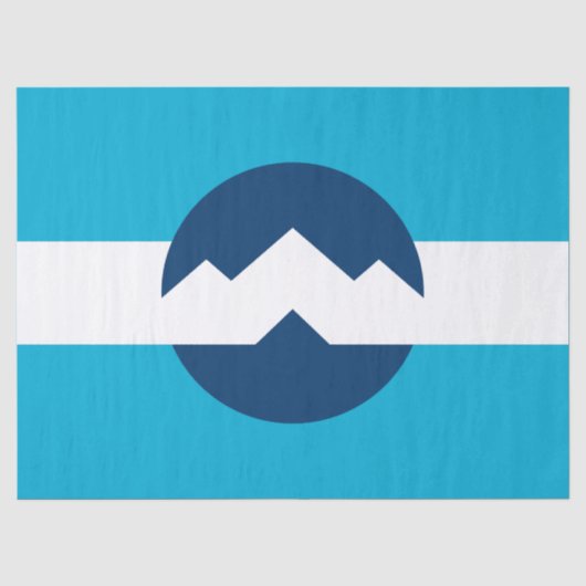 Flagge von Ogden, Utah Seidenpapier (Vorderseite)