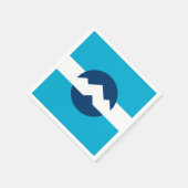 Flagge von Ogden, Utah Serviette (Ecke)