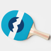 Flagge von Ogden, Utah Tischtennis Schläger (Seitenansicht)