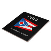 Flagge von Ohio, gekennzeichnet Fliese (Seite)