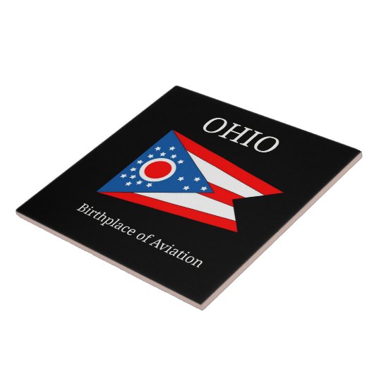 Flagge von Ohio, gekennzeichnet Fliese (Seite)