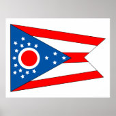 Flagge von Ohio Poster (Vorne)