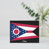 Flagge von Ohio Postkarte (Stehend Vorderseite)