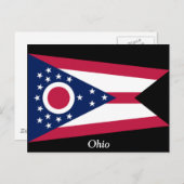 Flagge von Ohio Postkarte (Vorne/Hinten)
