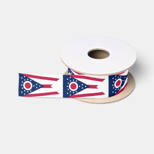 Flagge von Ohio Satinband (Spule)