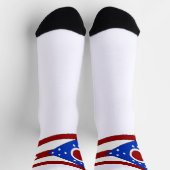 Flagge von Ohio Socken (Oben)