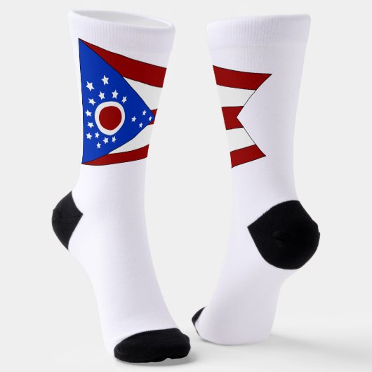 Flagge von Ohio Socken (Gewinkelt)
