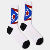Flagge von Ohio Socken (Rechts)