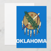 Flagge von Oklahoma (Vorne/Hinten)