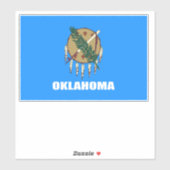 Flagge von Oklahoma Aufkleber (Blatt)