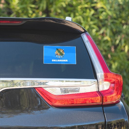 Flagge von Oklahoma Aufkleber (Auto Seite)
