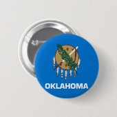 Flagge von Oklahoma Button (Vorne & Hinten)
