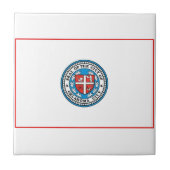 Flagge von Oklahoma City (Oklahoma) Fliese (Vorderseite)