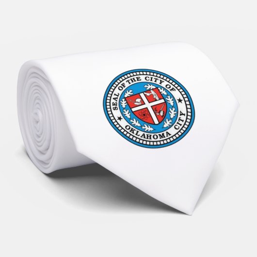 Flagge von Oklahoma City (Oklahoma) Krawatte (Gerollt)