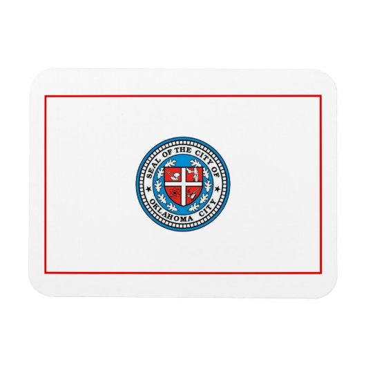 Flagge von Oklahoma City (Oklahoma) Magnet (Horizontal)