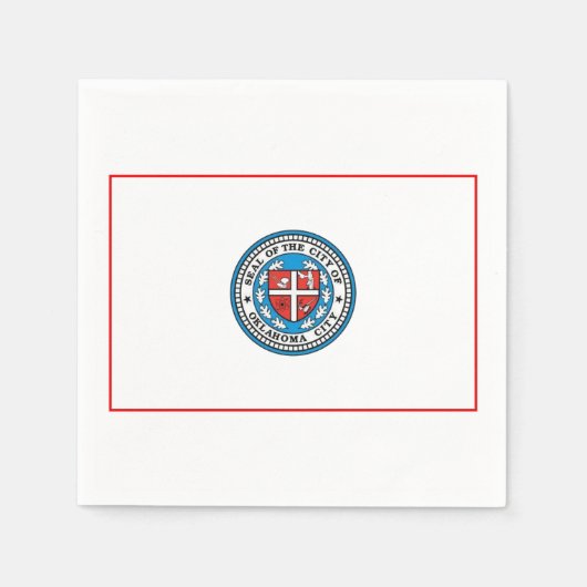 Flagge von Oklahoma City (Oklahoma) Serviette (Vorderseite)