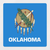 Flagge von Oklahoma Etiketten (Design 1)