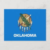 Flagge von Oklahoma Postkarte (Vorderseite)