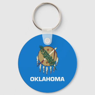 Flagge von Oklahoma Schlüsselanhänger