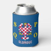 Flagge von Olomouc Dosenkühler (Kanne Vorderseite)