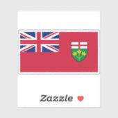 Flagge von Ontario Aufkleber (Blatt)