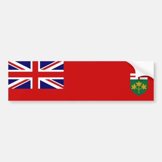 Flagge von Ontario Autoaufkleber (Vorne)